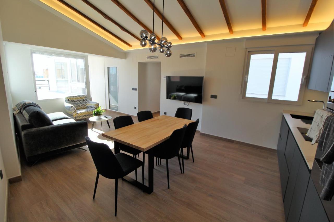 Ferienwohnung Atico Loft De Lujo Con Terraza Espectacular Y Vista A Los 2 Castillos Alicante Exterior foto